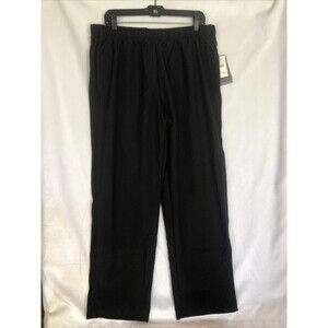 NWT Izod Mens Black Perform X Cool-FX Golf Casual Pants, Moisture Wicking Size L